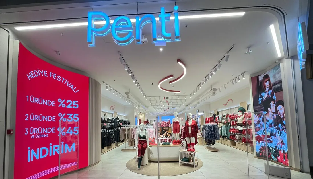 Penti In-store digital signage project by Unisign